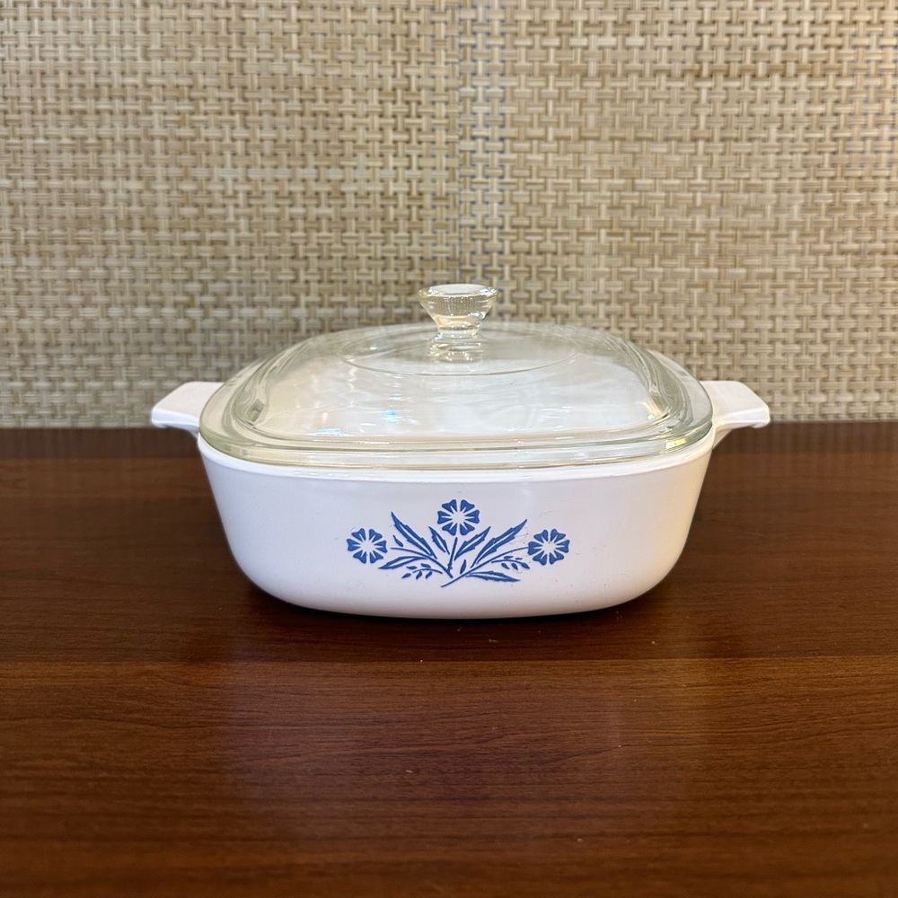 🌟HP🌟VTG 1966-1969 CorningWare Blue Cornflower Covered Casserole Dish 1 Quart - Picture 2 of 11